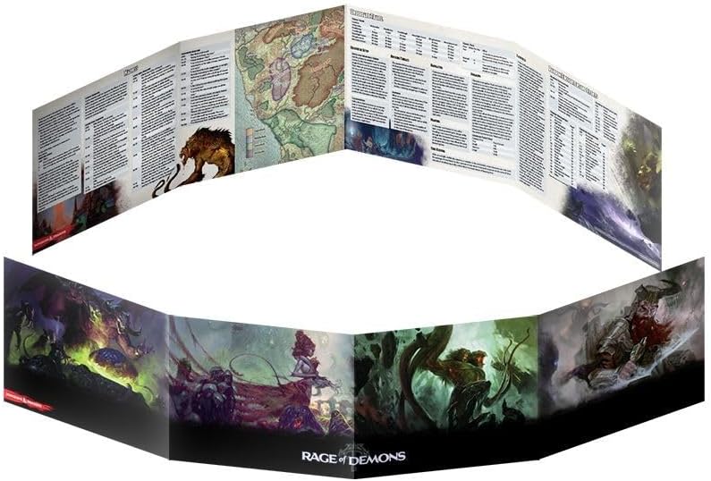 Dungeons & Dragons: Rage of Demons Dungeon Master's Screen - Full Art, Multicolor DM Screen