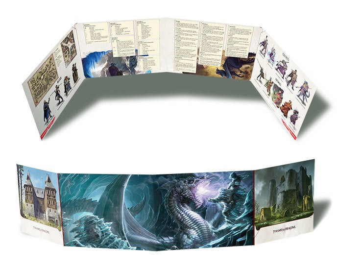 Dungeons & Dragons D&D Tyranny Of Dragons RPG DM Screen "USED"